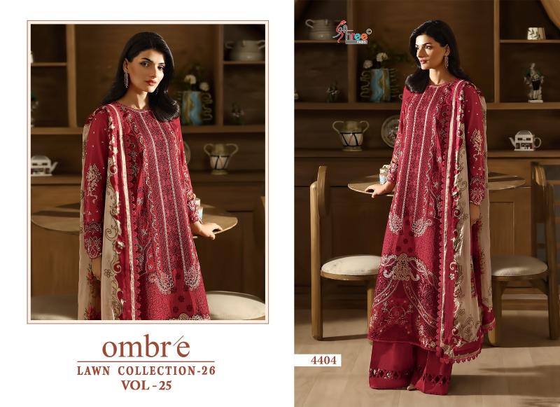 Shree fab ombre lawn collection vol-25 ladies salwar suits wholesale market